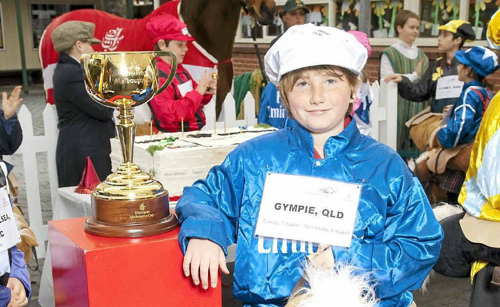 The Emirates Melbourne Cup and its Gympie visit attracted the interest of this racing enthusiast of the future. The Emirates Melbourne Cup and its Gympie visit attracted the interest of this racing enthusiast of the future.